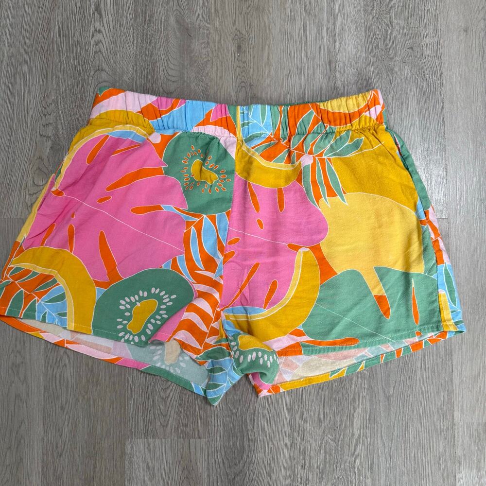 Show Me Your Mumu Women's Colorful Floral Shorts Size Large